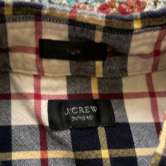 J. Crew Oxford Plaid Shirt - Picture 2 of 4